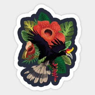 Rhinoceros Hornbill Sticker